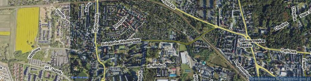 Zdjęcie satelitarne Bohaterów Westerplatte ul.